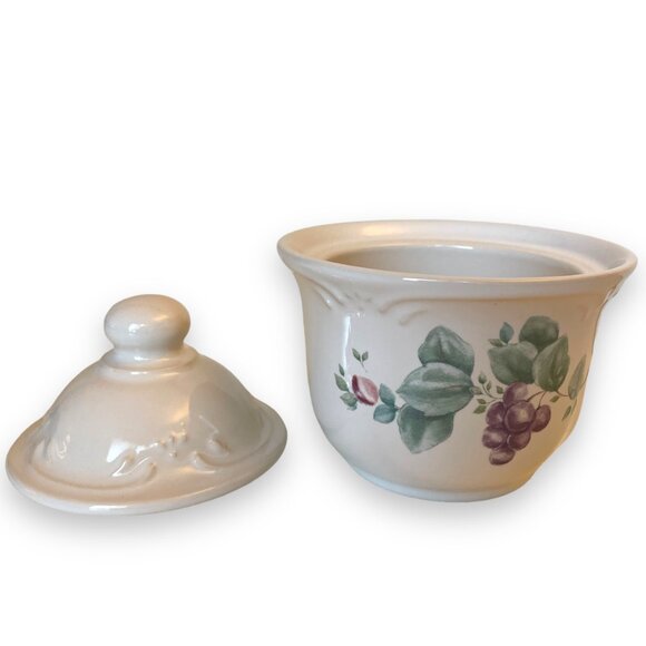Pfaltzgraff Grapevine Sugar Bowl with Lid (used) - Picture 3 of 5